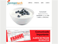 Tablet Screenshot of fermentech.com.br